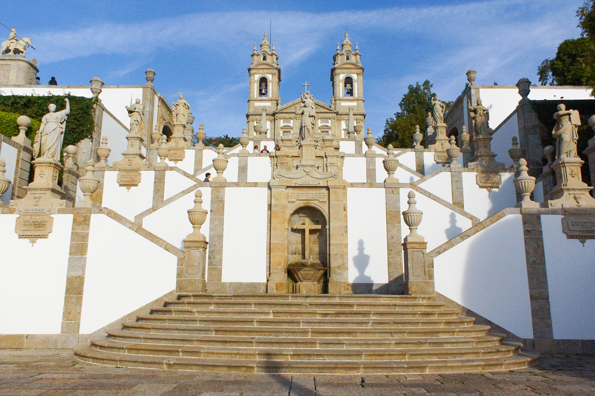 Bom Jesus do Monte staircase in Braga Portugal